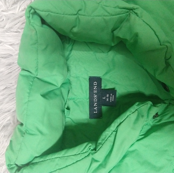 💚 Land's End Sleeveless Puffer Jacket - Picture 2 of 3